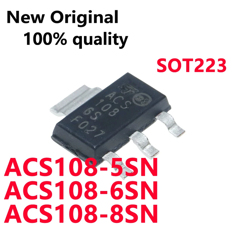 10/PCS New ACS108-5SN ACS108-6SN ACS108-8SN -TR SOT223 Original Bidirectional thyristor In Stock