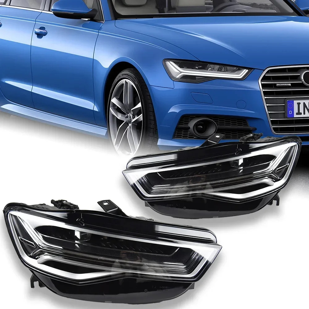 

Car Lights For Audi A6 Headlight Projector Lens 2012-2018 Dynamic Signal Head Lamp A6 C7 LED Headlights Drl Automotive Accessory