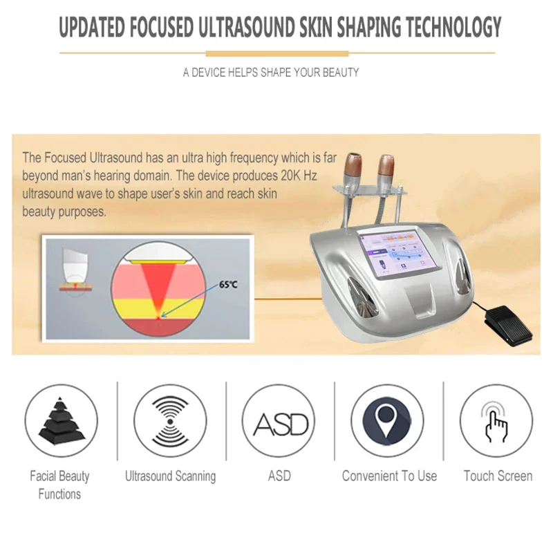 2026 جديد عالي التردد بالموجات فوق الصوتية تجميل الوجه تجديد الجلد شد الوجه الجلد تشديد المضادة للتجاعيد الرادار خط نحت أداة #3