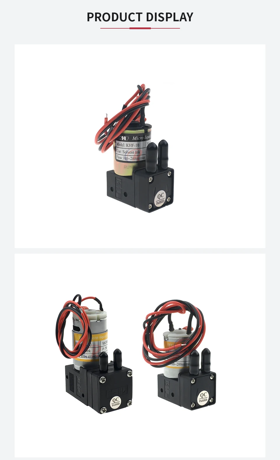 1 Stück DTF-Drucker UV-Tintenpumpe Luftpumpe JH-10 JH-30 Mikro-Membranpumpe KHF-10 KHF-30 Tintenpumpe – Detail 4