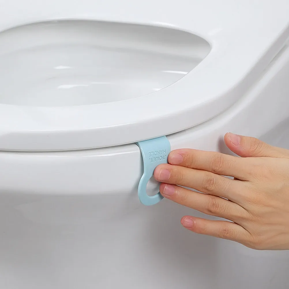 4Pairs Toilet Seat Lifter Strong Wear-Resistant Fine Craftsmanship Easy Clean Hygienic Handheld Lid Lifter for Bathroom Toilet