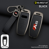 For Audi A6 S6 RS6 C5 C6 C7 4F 2020 remote protector car accessories fashion zinc alloy style car key cover case Accessories
