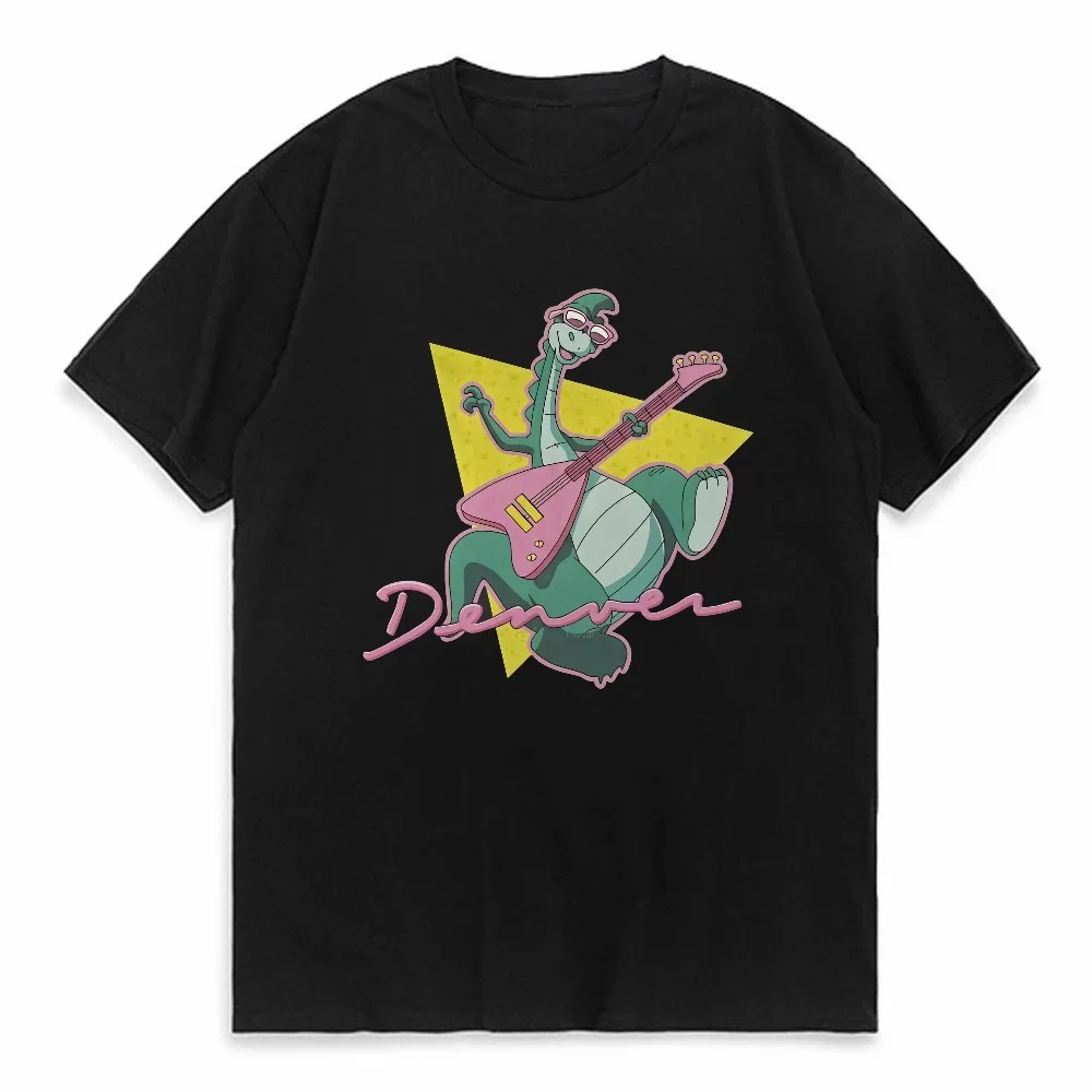 Denver the Last Dinosaur Jeremy Cartoons T Shirt Less Individuality T-shirts Male Harajuku Streetwear New Trend T-shirts