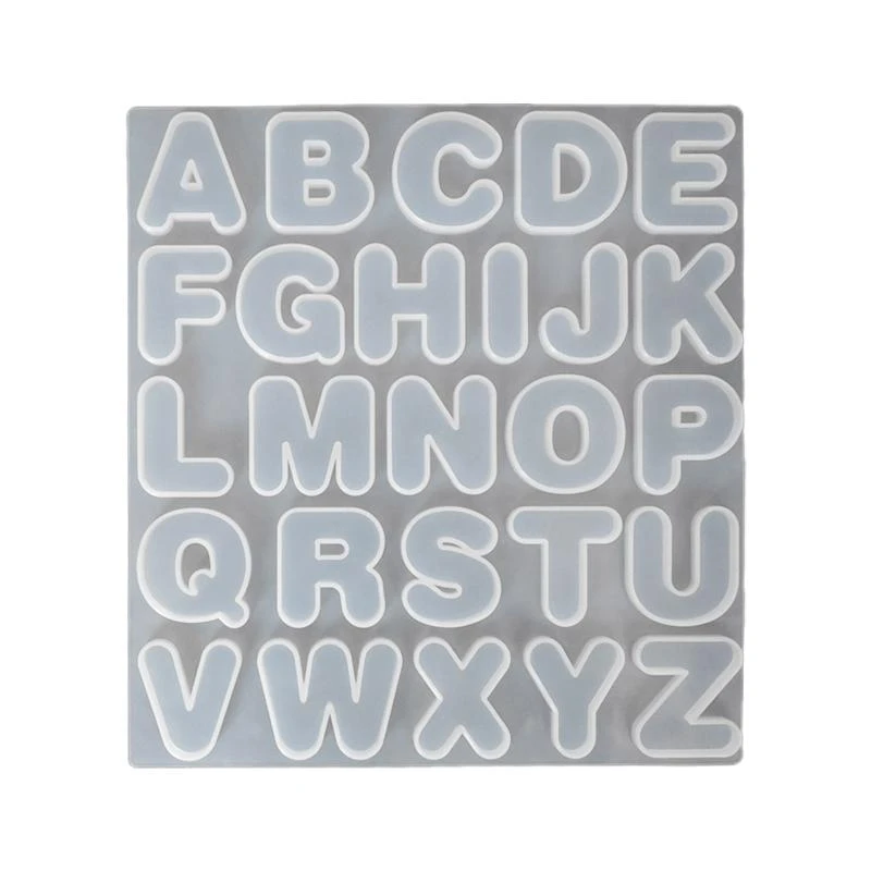 

652F Silicone Letters Mould, Mould Chocolate Letter Mould Biscuit Gummy Moulds Silicone Letters Mold for Wax Melts