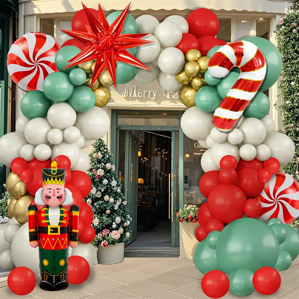 Weihnachtsbogen-Ballon-Set, Frohe Weihnachten, Dekoration für Zuhause, 2025, Weihnachtsballon, Weihnachtsschmuck, Navidad, Natal, Neujahrsgeschenk 2025,