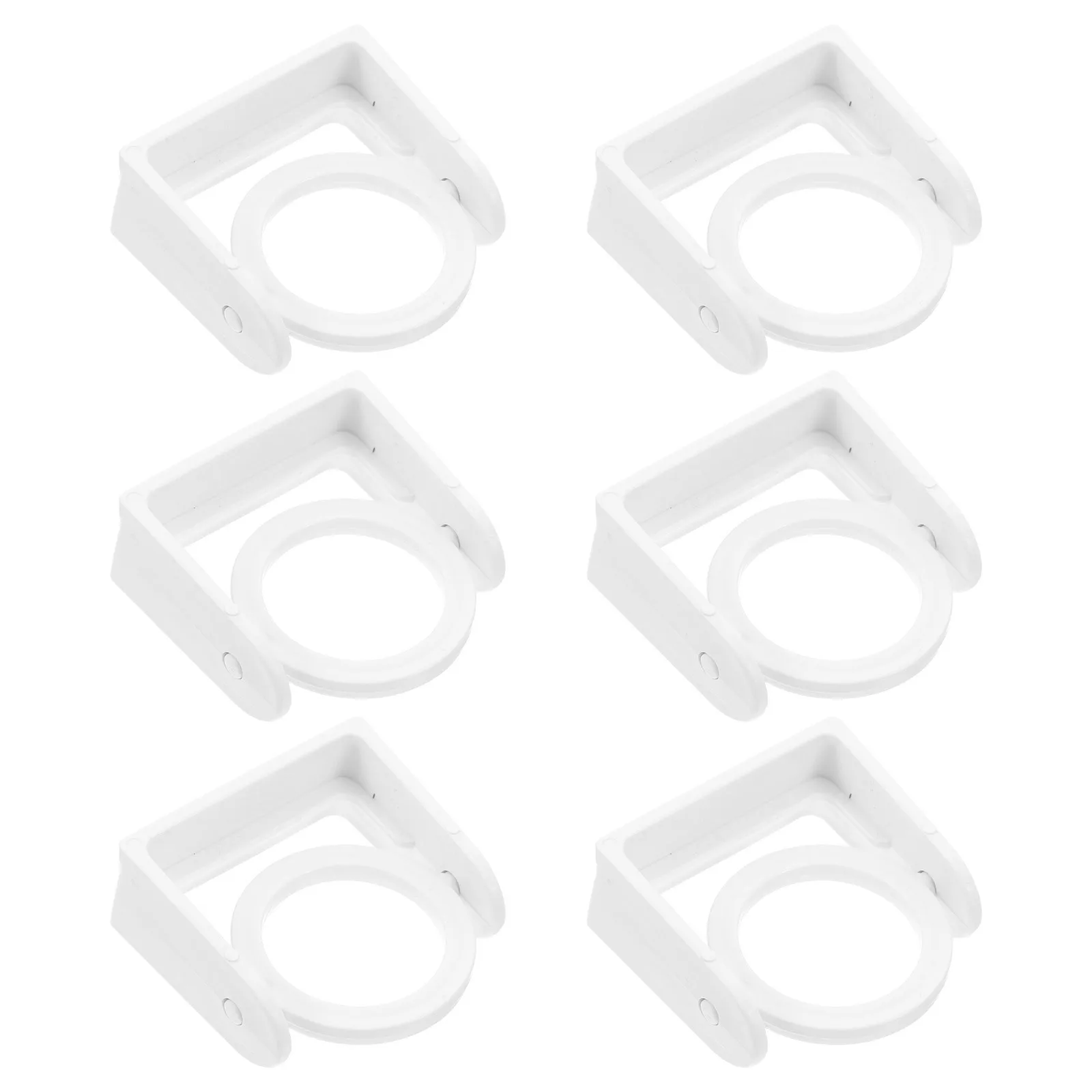 

6Pcs No Drill Curtain Rod Holders Self Adhesive Hooks for Home Kitchen Bathroom Window Curtain Mounting Brackets