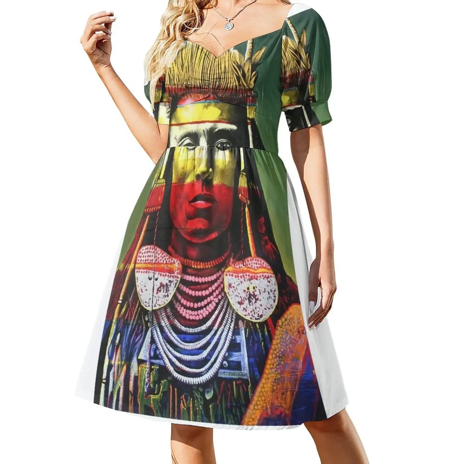 

Indian Chief Short-Sleeved Dress evening dress women prom dresses 2025