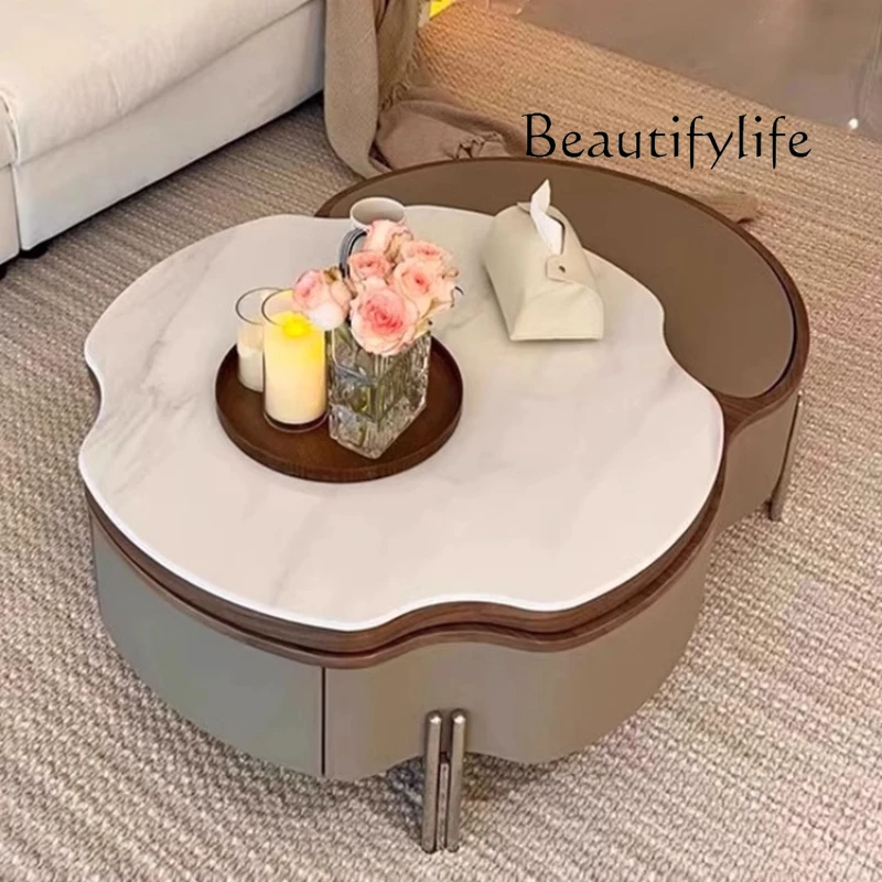 

Space Saving Aesthetic Coffee Table Unique Modern Luxury Mini Coffee Table Computer Sweet Dinner Wood Couchtisch Home Furniture