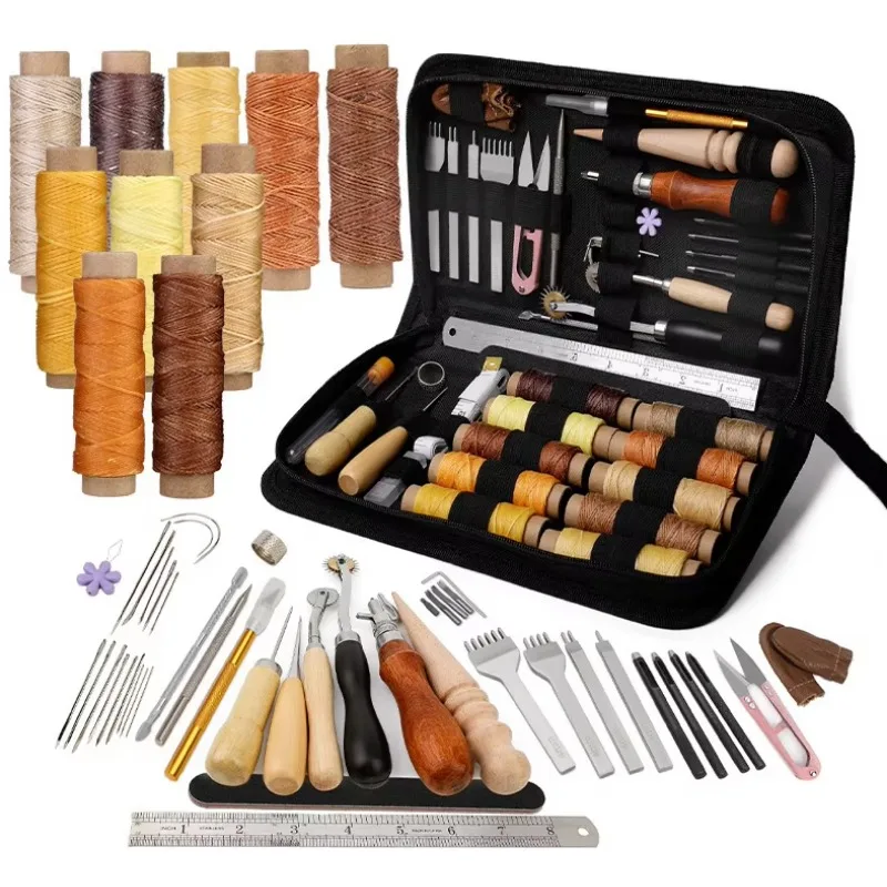 

Wholesale DIY Sewing Needle Wax Thread Combination Suit Cross-Border Craft Leather Goods Hand Sewing Tools