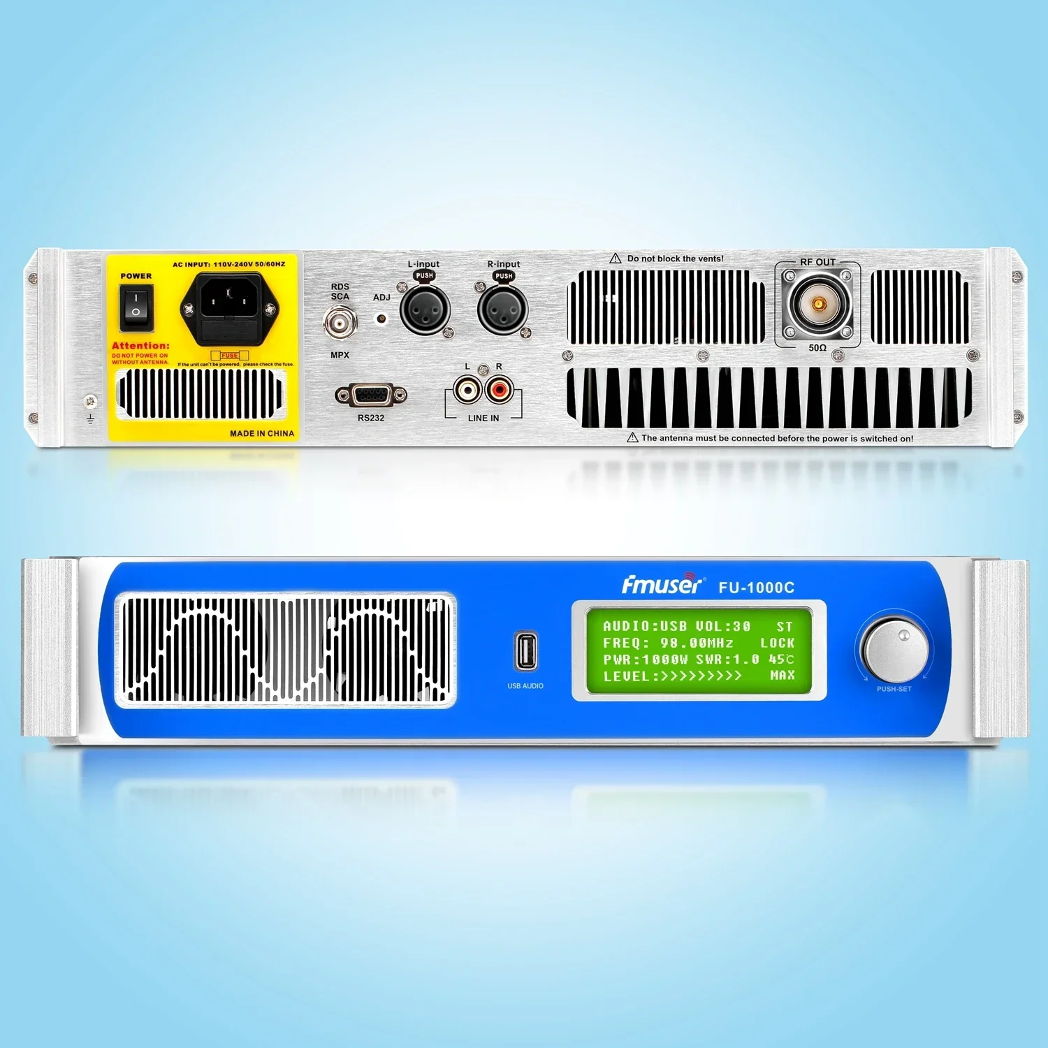 

FMUSER FU-1000C 1000watts 1KW FM Transmitter
