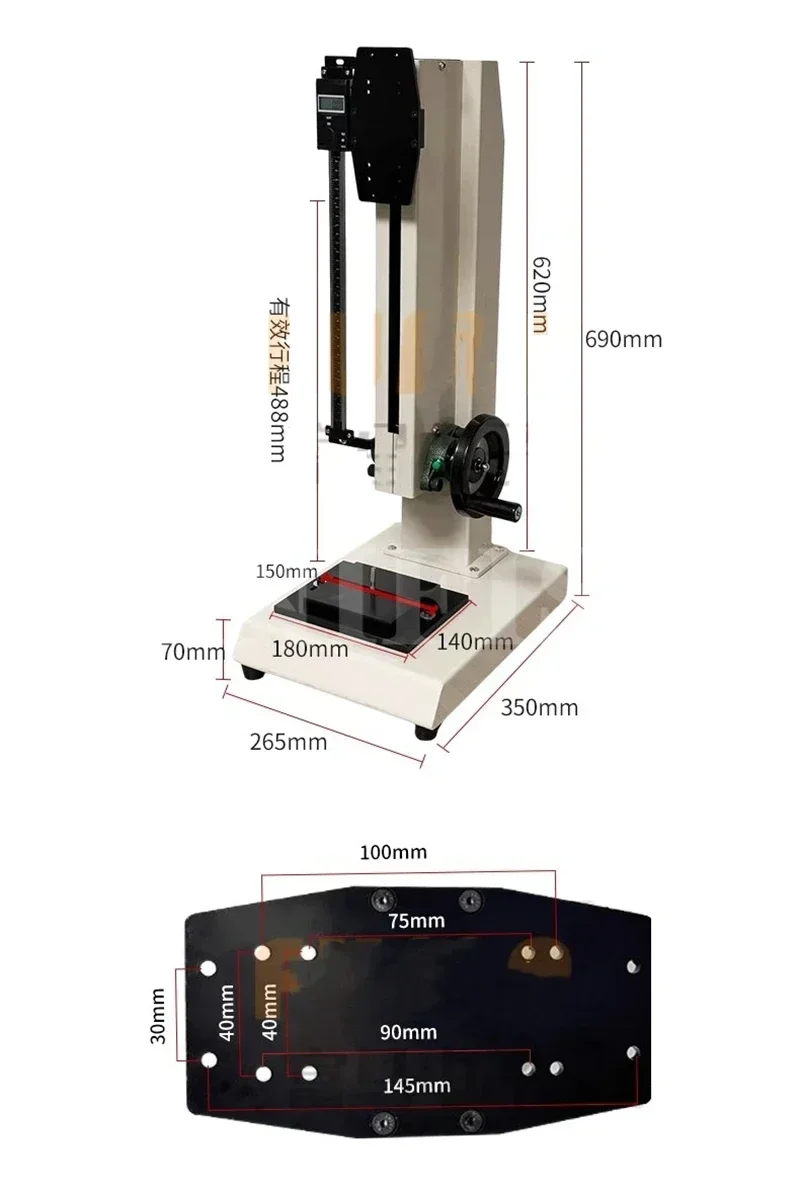 HLD-2 دفع سحب قوة اختبار الرف آلة اختبار الضغط دفع سحب قوة قياس الرف سحب الضغط NK-5 ZP-1000 1000N/100 كجم