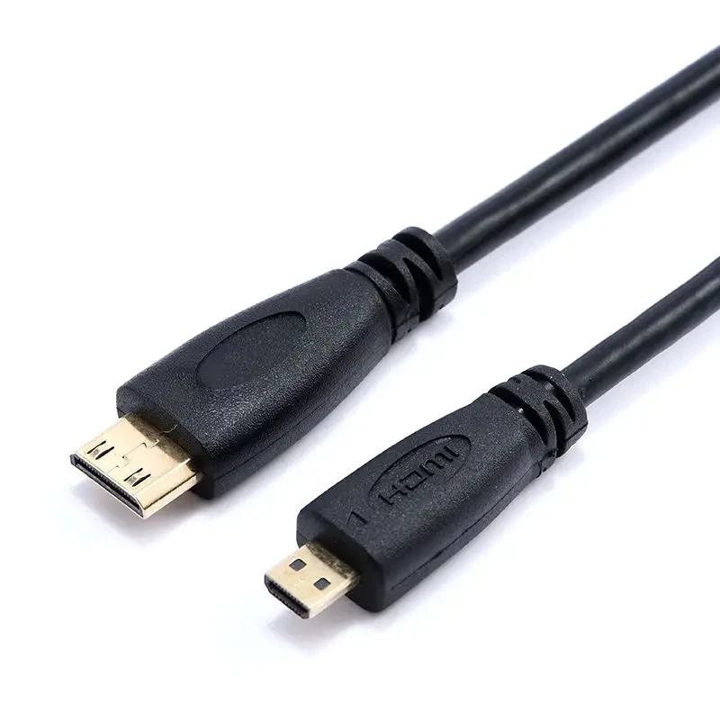 Mini HDMI Compatible To Micro HDMI Compatible Connection Cable, Mobile Computer Connection Cable, Mini Mike HDMI Compatible