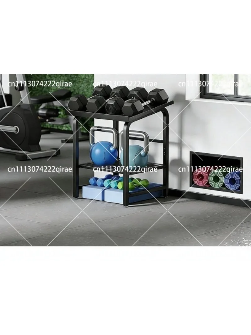 Floor-to-ceiling Dual-channel Dumbbell Rack Gym Equipment Storage Rack Load-bearing Dumbbell Rack