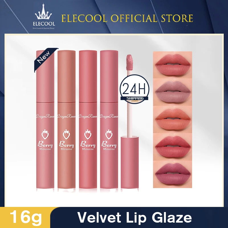 Lip Gloss Beauty Velvet Matte Lip Glaze Cosmetics Liquid Lipstick Lip Tint Lip Makeup Lipgloss Free Shipping