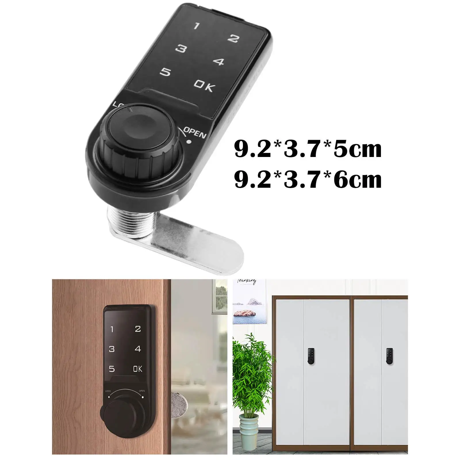 Touch Digital Keypad Lock Electronic Password Lock Cabinet Coded Locker for Home