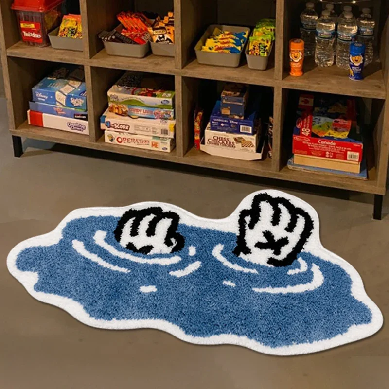 Falling Carpet Cartoon Funny Pattern Rug Living Room Indoor Entrance Floor Mat Bedroom Bedside Area Decor Rugs Soft Plush Mats