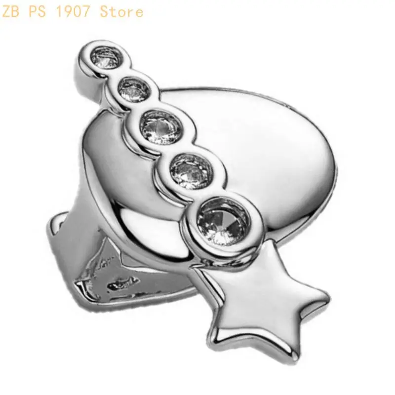 Shining Star Single Tooth Grillzs For Men And Women Allergy Resistant Alloy Removable Toothjewely For Parties And Concerts 55KA