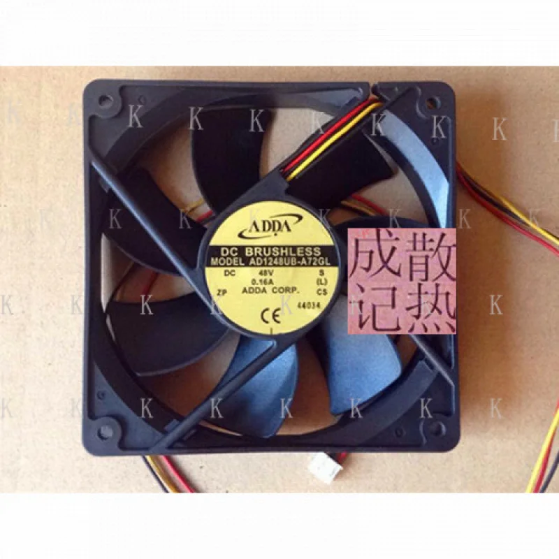 

C 1 шт. для ADDA AD1248UB-A72GL12CM 48 В 0,16 А 3-проводной инверторный вентилятор промышленного управления