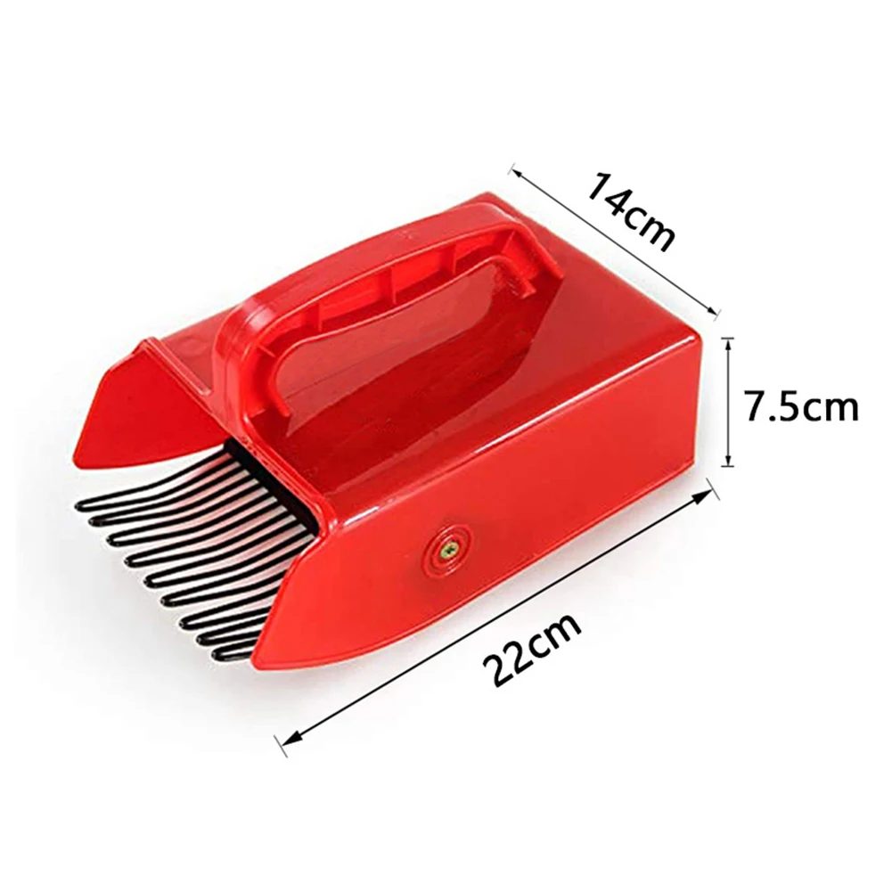 Portable Berry Pickers Metal Comb Rakes Picking Fruit Collecting Scoop Handle Blueberry Collection Harvester Picking Garden Tool