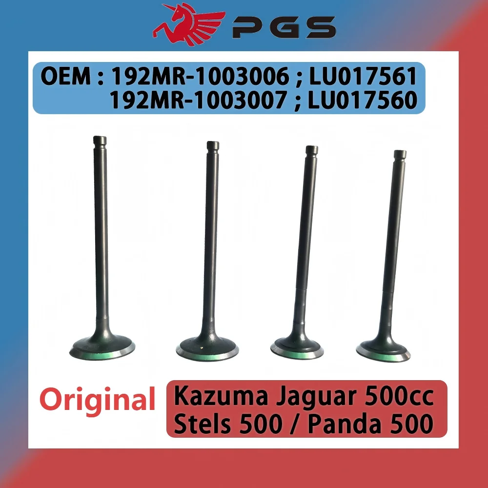 

Original Intake Valve Exhaust Valve For Stels ATV J500 ATV Kazuma Jaguar 500 K/GT 192MR-1003006 LU017561 192MR-1003007 LU017560