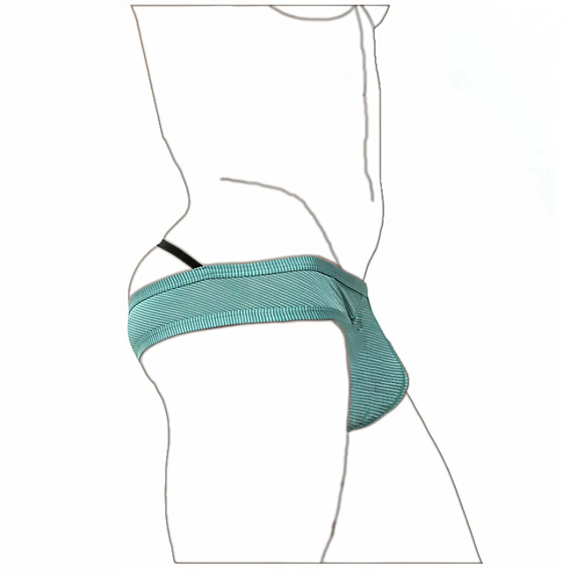 

Mens Sexy Bulge Underwear Half Open Hip Briefs Striped Calzoncillos Slip Backless Lenceria Hombre Masculina Pouch Panties Gayman