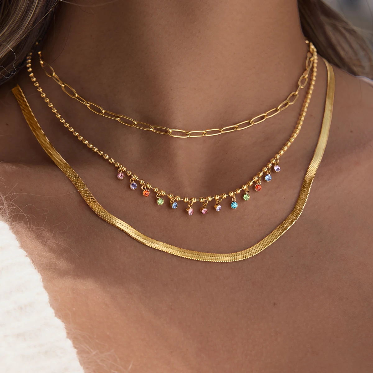 Collier Pendentif en Zircon Co - Steel Chain avis et prix