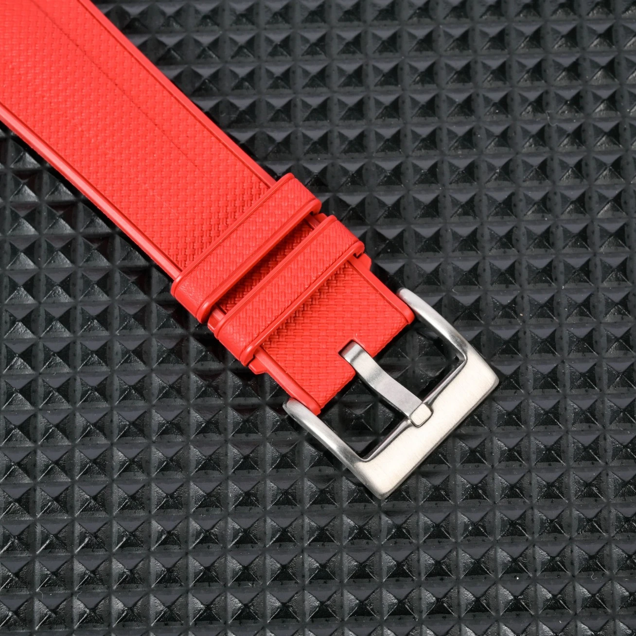 ENITON Orologio meccanico giapponese 8215 Movimento esotico in fibra di carbonio FKM Elastico unico Super Lumi Orologio da polso meccanico da uomo