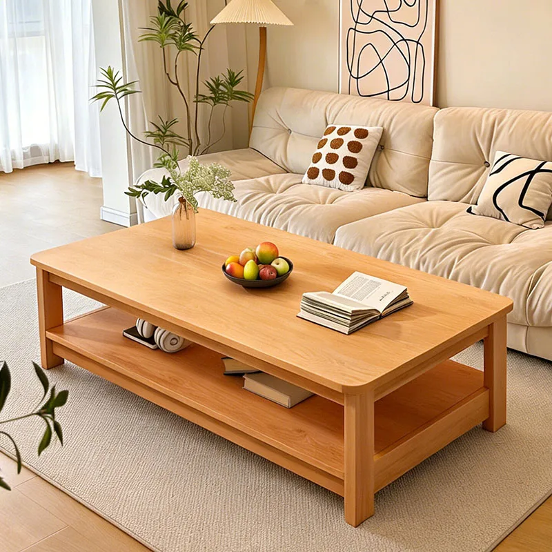 

Wood Modern Coffee Table Minimalist Decoration Living Room Storage Industrial Side Table Simple Small Meubles Home Furniture