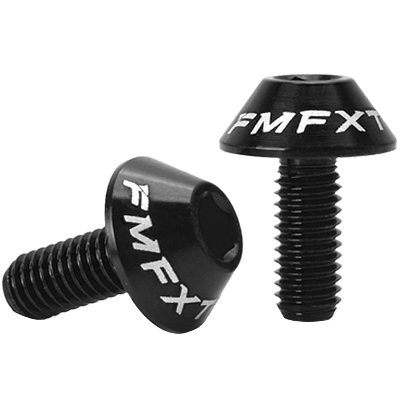 2PCS MTB kettle bracket screws Aluminum alloy screws M5*12mm Road bike screws are not rusty bike parts can be customized