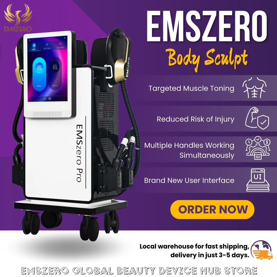 

Professional EMSzero PRO RF Muscle Sculpt Machine 6500w 200hz Body Contouring EMS Body Shaping Weight loss Machine