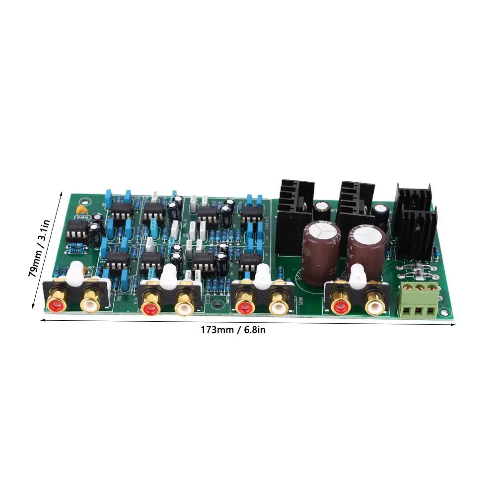 NE5532 6-Channel Amplifier Board - 3-Way Frequency Divider with Linkwitz-Riley Filter