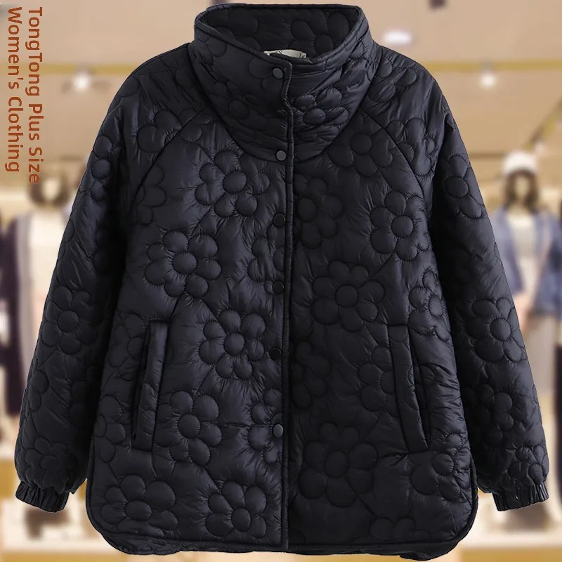 

plus Size Autumn Winter Lightweight down Cotton Jaet for Middle-Aged And ly Women Faionable Sli Casual Sle