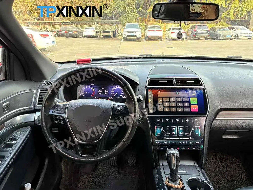 Digital LCD Virtual Cluster Cockpit For Ford Explorer 2011~2019 Dashboard Panel Speed Meters 12.3 Inch Car Radio GPS Navigation