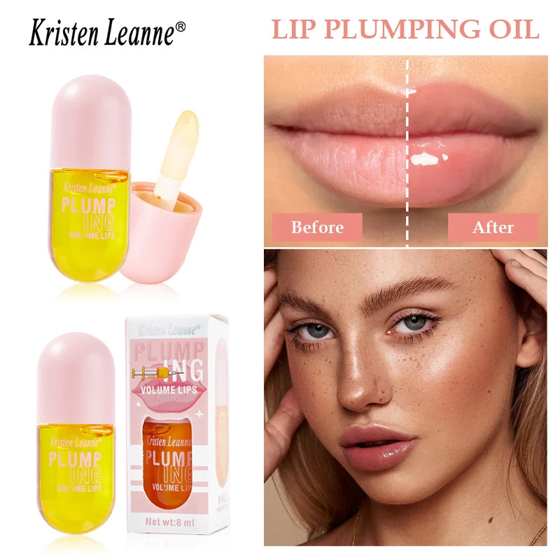 Ginger Moisturizing Lip Care Lip Oil Instantly and Permanently plump essence to repair fine lines increase elasticity sexy balm
