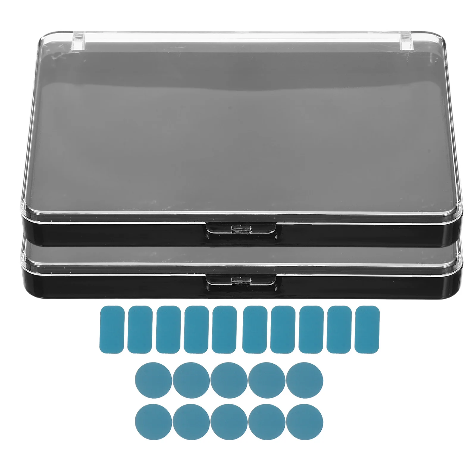 2 stücke Leere Make-Up-Palette Kunststoff Organizer Für Lidschatten Lippenstift Erröten Pulver Reise Kompakte Transparente Deckel Make-Up