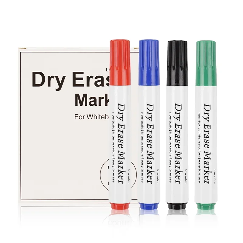 

Cheap Durable Dry Erase Markers 4 Colors Custom Black Markers Set Whiteboard White Board Marker