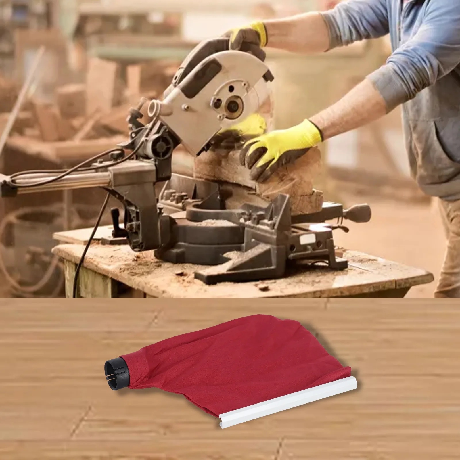 2PCS Replacement Dust Bags for 9403 9401 Belt Sander - Cloth & Plastic Anti-Dust Cover with Fit - Red & Black 2PCS