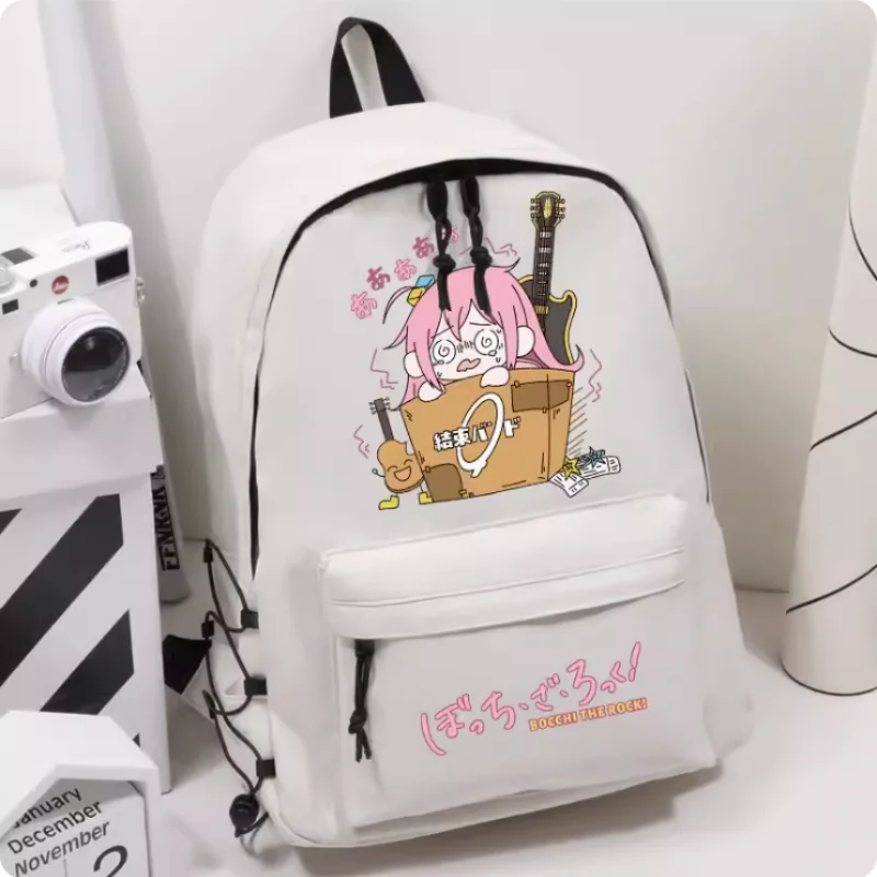 ¡Anime BOCCHI THE ROCK! Gotoh Hitori-mochila con banda elástica para niñas, bolsa de viaje, mochila escolar para adolescentes