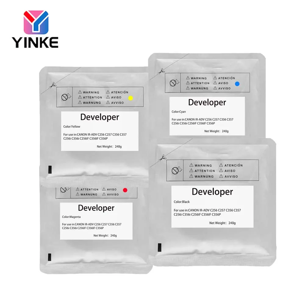 240g Developer Powder For Canon IR-ADV C256 C257 C356 C357 C256i C356i C256iF C356iF C357P NPG76 GPR58 C-EXV55 OEM Carrier