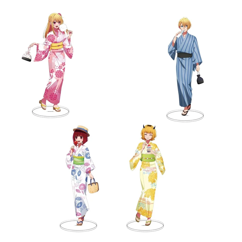 Hot Anime Oshi No Ko kimono series Acrylic Stand Figure Gorou Akuamarin Hoshino Ai Rubii Model Desktop Standing Plate Decoration