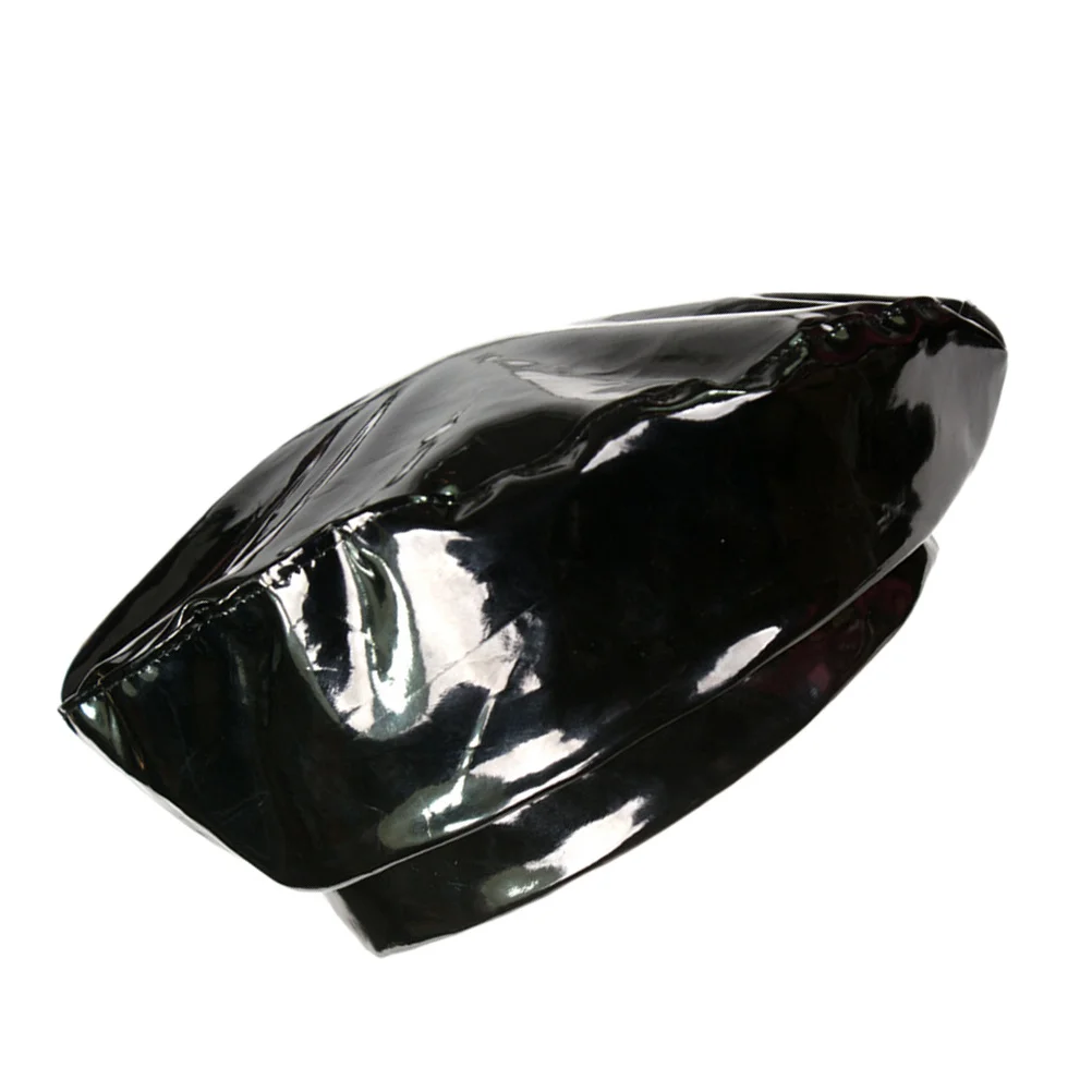 قبعة Pu Mirror مقاس 56-58 سم للنساء باللون الأسود خفيفة الوزن ودافئة وأنيقة كاجوال للرسام في الهواء الطلق للجنسين