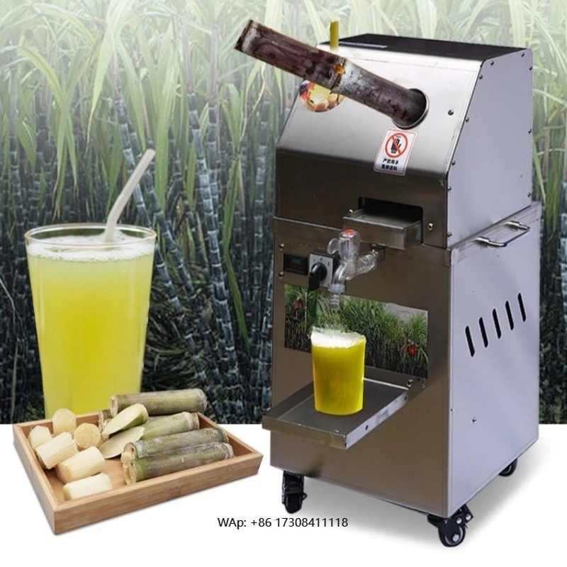 

Commercial electric cane juicer, automatic stainless steel cane press, suitable for store use