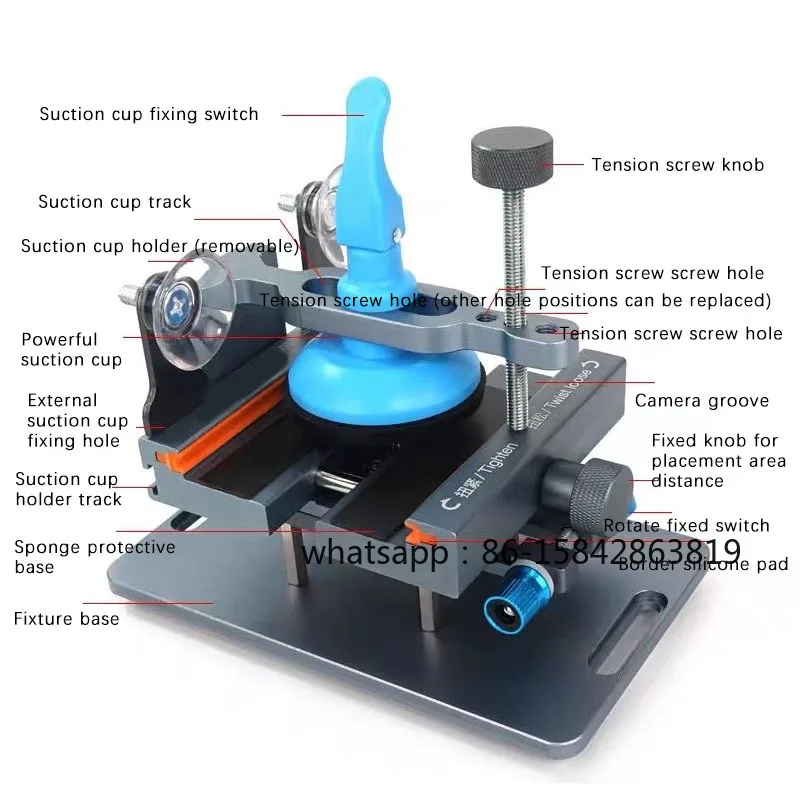 For Mobile Phone Disassembly Rear Cover Glass Quick Multi-Function Rotating Fixture Heat-Free Screen Removal Tool Suitable