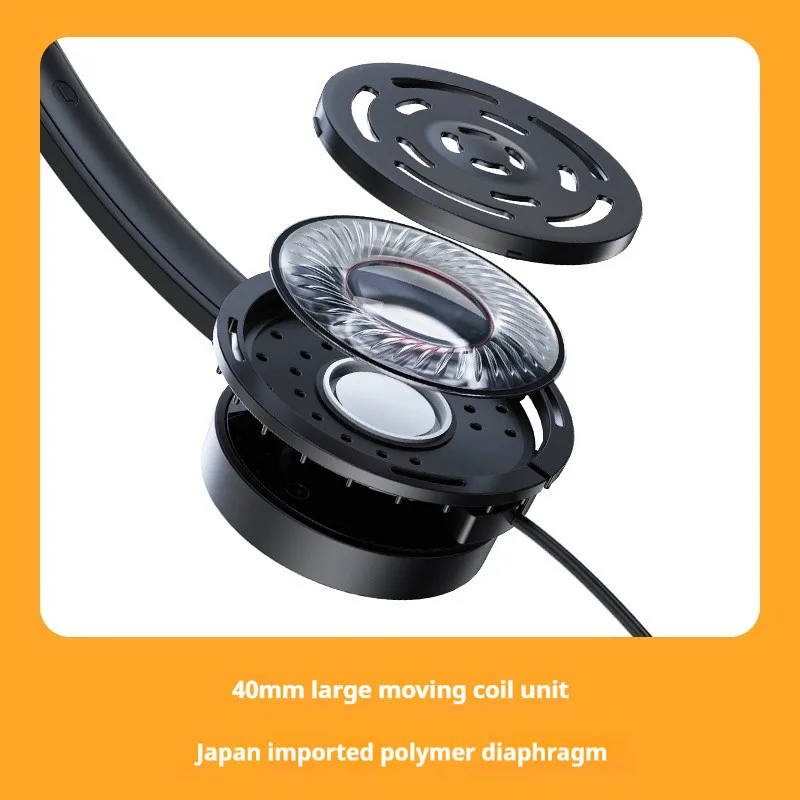 FiiO Snowsky ลมแบบมีสายหูฟัง HIFI 40 มม.หมุน Earmuffs น้ําหนักเบา Retro หูฟังที่กําหนดเองชุดหูฟังเพลง