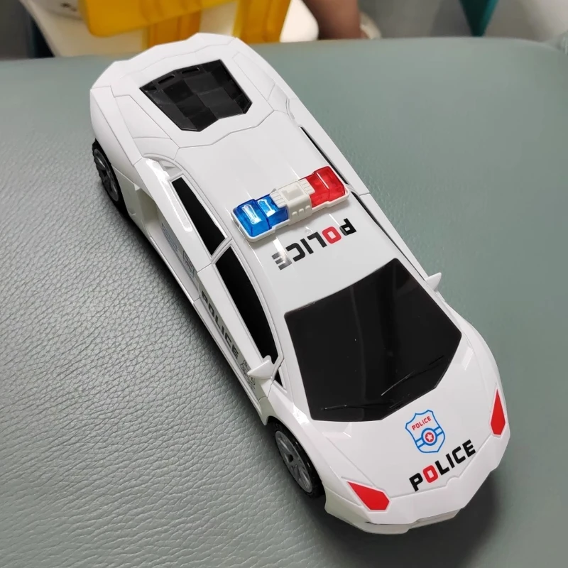 2025 جديد تشوه الرقص الكهربائي الدورية سيارة شرطة عالمية صبي لعبة الأطفال فتاة الموسيقى سيارة مضيئة