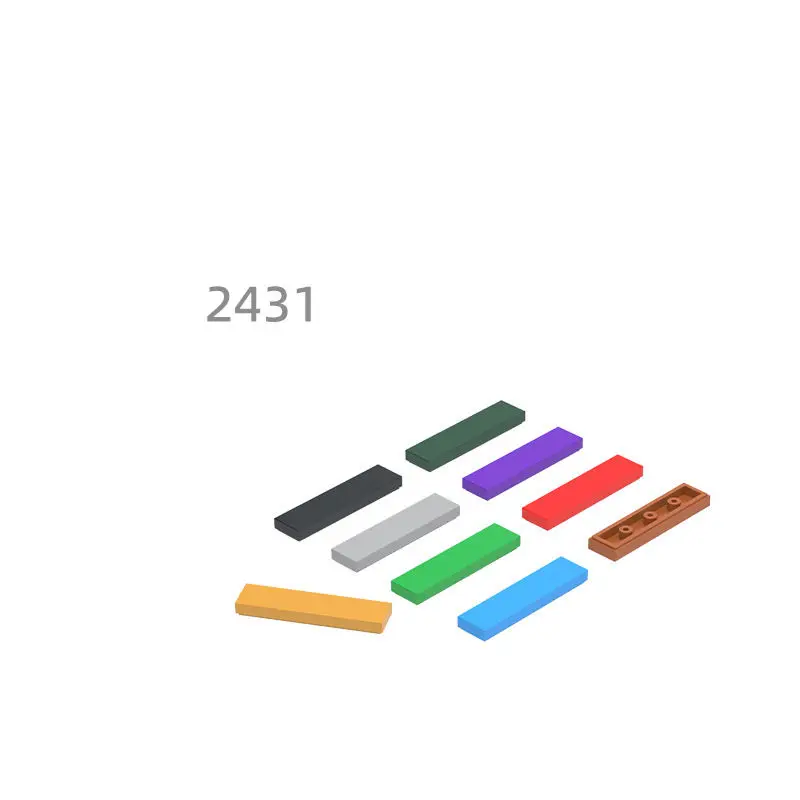 

185pcs MOC Compatible Parts 2431 100687 35371 75703 91143 853045 Tile 1 x 4 with Groove Building Blocks Bricks DIY