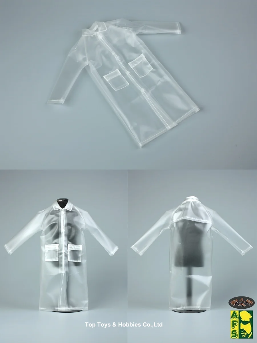 

AFS 1/6 Scale Transparent Raincoat Clothes Accessories Model Fit 12'' Soldiers Action Figure Body Dolls Toys