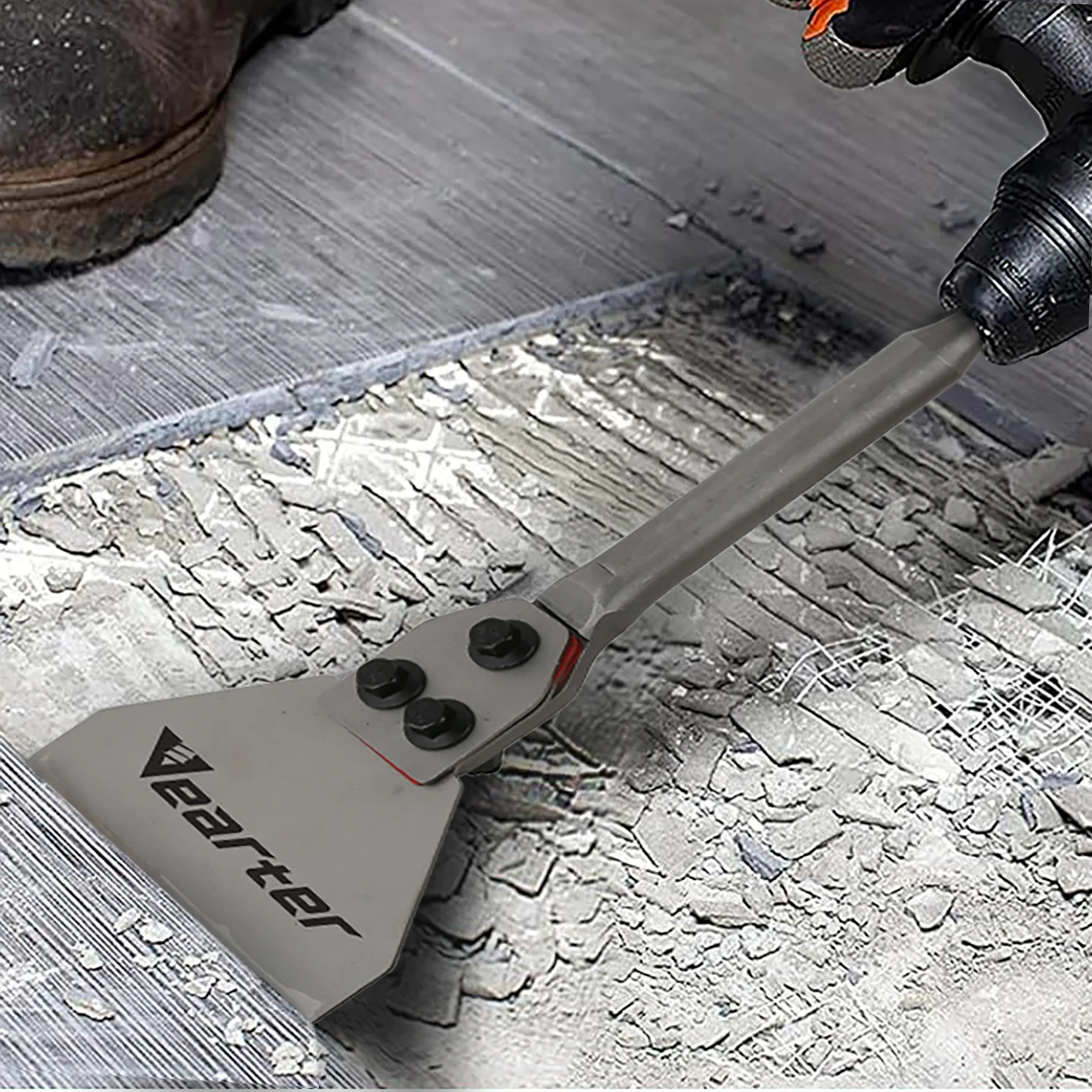Vearter 125x300mm sds plus shank 5 polegada martelo elétrico cinzel raspador de chão lâmina substituível broca para telha tijolo concreto