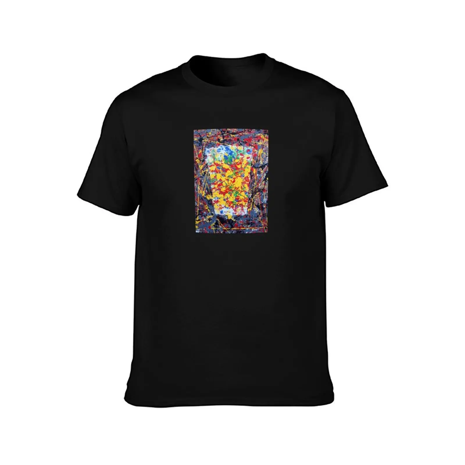 Jackson Pollock Pint T-Shirt Simple Solid Color Crew Neck Tee T-Shirt