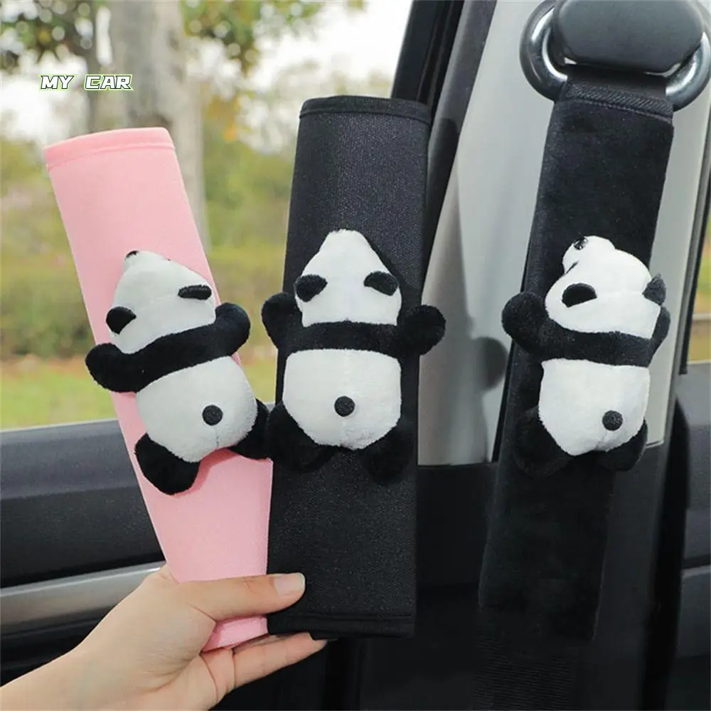 

Animal Panda Car Seatbelt Cover Soft Plush Comfortable Seatbelt Shoulder Pads Sefety kawaii Seat Belt Protector Children/ Kids